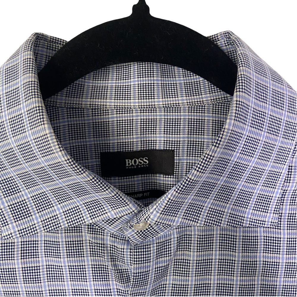 HUGO BOSS Boss Dress Shirt 16.5 Sharp Fit - Picture 6 of 9